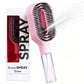 Spazzola per capelli antistatica con spruzzatore integrato