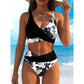 🌺👙 Bikini a vita alta con stampa floreale – Effetto valorizzante e snellente, stile vacanziero delicato✨✅