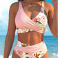 🌺👙 Bikini a vita alta con stampa floreale – Effetto valorizzante e snellente, stile vacanziero delicato✨✅