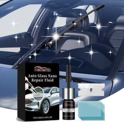 Kit di liquido per la riparazione nanotecnologica dei vetri auto