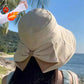 👒💕 Cappello da donna con fiocco e tesa larga per proteggersi dal sole ☀️🛡️