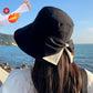 👒💕 Cappello da donna con fiocco e tesa larga per proteggersi dal sole ☀️🛡️