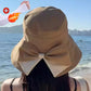 👒💕 Cappello da donna con fiocco e tesa larga per proteggersi dal sole ☀️🛡️