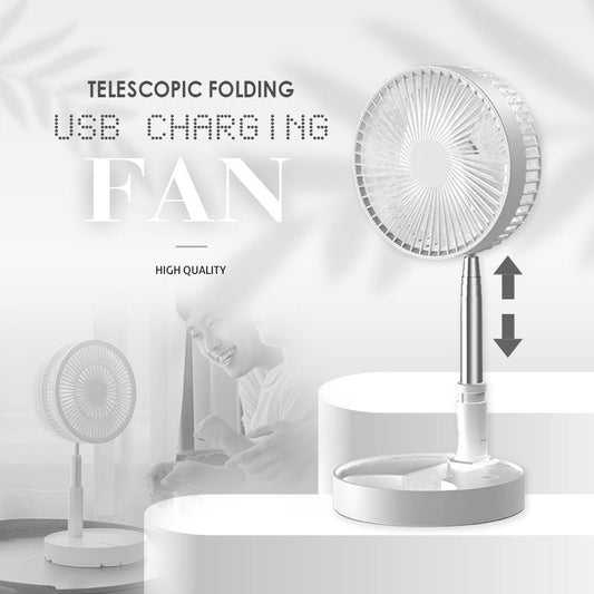 🌀SCONTO DEL 50% IN QUESTO MOMENTO! 🔋 Ventilatore telescopico pieghevole con ricarica USB – Altezza regolabile, funzionamento silenzioso e portatile – perfetto per la scrivania, i viaggi o l'uso all'aperto 💨