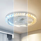 Lampada con ventilatore 2 in 1, silenziosa e regolabile, con telecomando