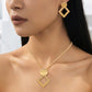 🎁Novità 2026: Sconto del 60%💥 Set collana e orecchini Modern Chic – Finitura oro, design geometrico e leggerezza – perfetto per un tocco di eleganza quotidiana o come regalo – include pezzi coordinati per un look raffinato 💫