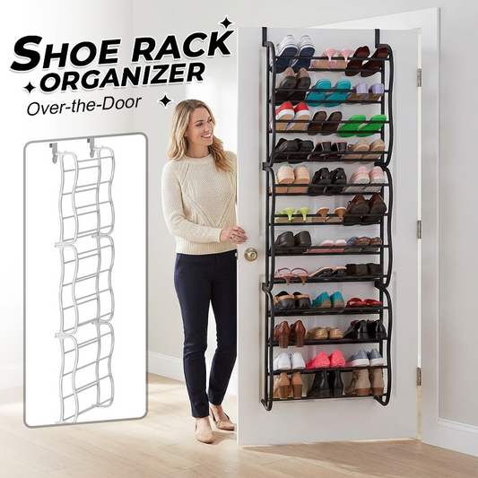 👟SCONTO DEL 50% IN QUESTO MOMENTO! 🏆 Scarpiera da appendere alla porta – 24 scomparti e montaggio senza attrezzi – Adatta a porte standard, può contenere fino a 24 paia – perfetta per l’ingresso o l’armadio 🚪✨