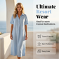 👗Abito camicia casual da donna in misto lino