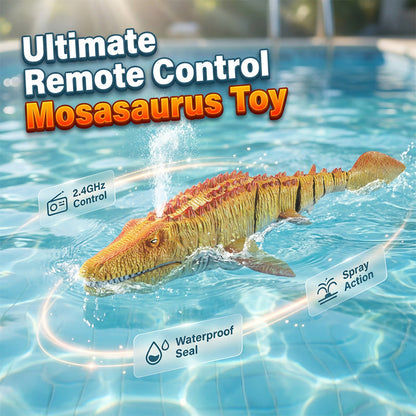 Giocattolo da nuoto Mosasaurus radiocomandato a 2.4 GHz con spruzzatore