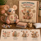 Kit da cucito per topolino di peluche vintage fatto a mano