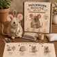 Kit da cucito per topolino di peluche vintage fatto a mano