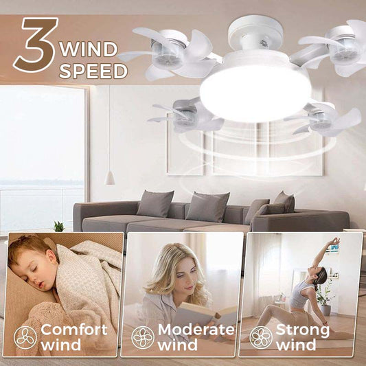 💡⏰ Ultimo Giorno | Ventilatore Soffitto Attacco E27 LED 2in1 -50%