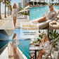 🧶 SCONTO DEL 50% A TEMPO LIMITATO! ✨ Copricostume da spiaggia all’uncinetto – Stile bohémien, nappine, regolabile 🏖️