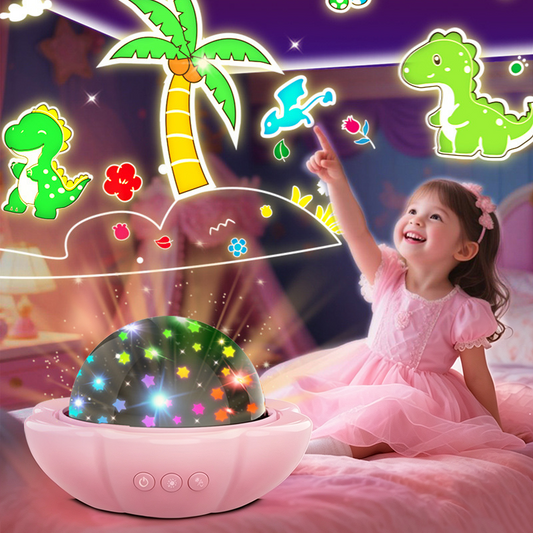 Lampada da notte 2 in 1 con proiettore Galaxy e pellicole di proiezione