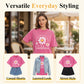Maglietta unisex dal taglio ampio con stampa vintage a margherite effetto slavato