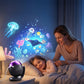 🌊 Proiettore notturno con cielo stellato oceanico e musica per cameretta dei bambini – magia e relax prima della nanna! ⭐🎵✨🌙