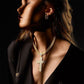Collana con ciondolo a croce audace hip-hop con strass completi