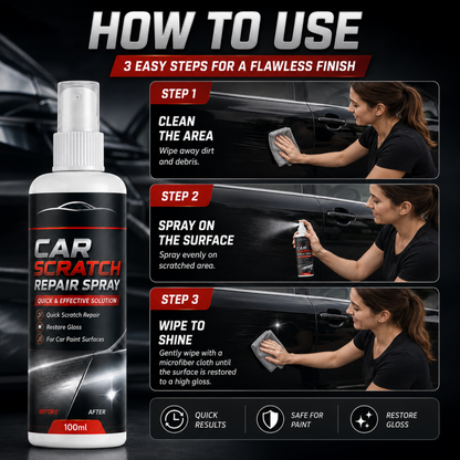 🚗✨ Spray riparatore universale per graffi auto – Rimuove i segni, ripristina la lucentezza in pochi secondi