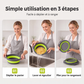 🔥 OFFERTA LIMITATA: -50%! 🥗 Colino pieghevole multifunzione – Scolapasta con base di scarico, compatto e pratico per la cucina ✨