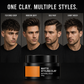 Argilla leggera per lo styling dei capelli da uomo con tenuta forte