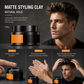 Argilla leggera per lo styling dei capelli da uomo con tenuta forte