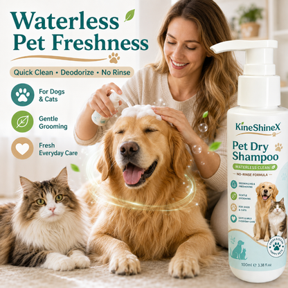 Schiuma shampoo senza risciacquo per animali domestici