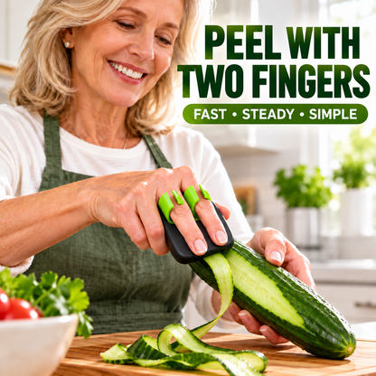 🥕 ACQUISTA 1 E RICEVI 1 IN OMAGGIO! ✌️ Pelaverdure da indossare su due dita – Pratico, compatto e facile da riporre 🥒