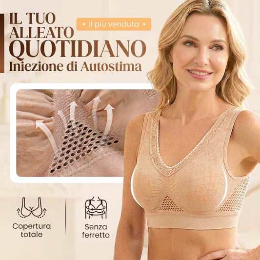 【✨1 + 1 gratis - 2 pezzi】Reggiseno a balconcino senza cuciture con sostegno elevato per donne